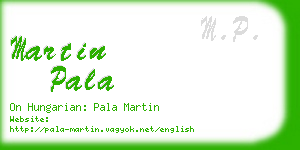 martin pala business card